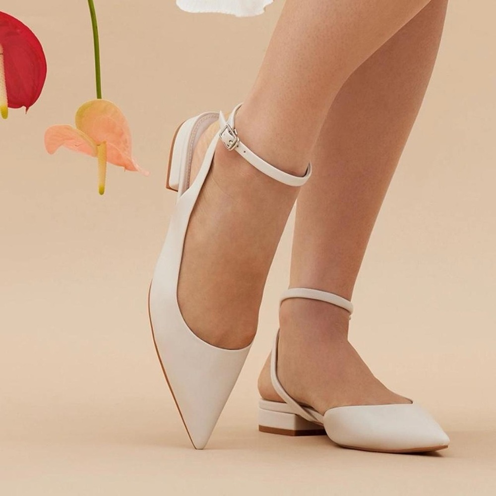 NWT Cherise Ankle Strap Mules / Flats